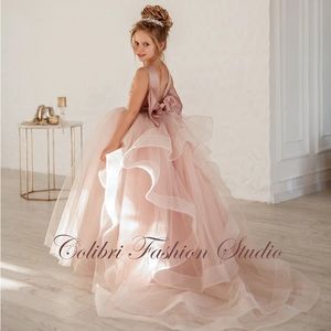 Flower girl dress Dusty rose, special occasion dress!